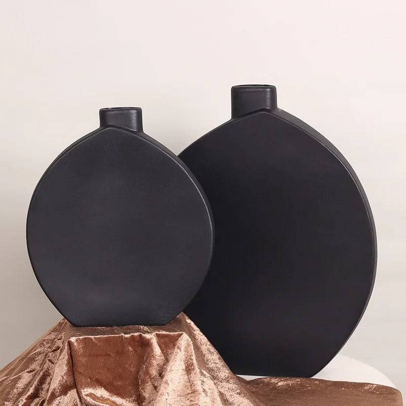 Boho Style Metal table Vase-  Set of 2
