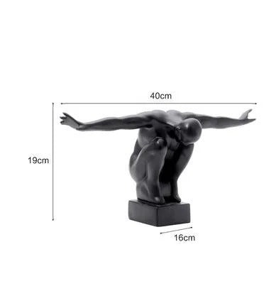 Men Eagle Seated Position Table Decor