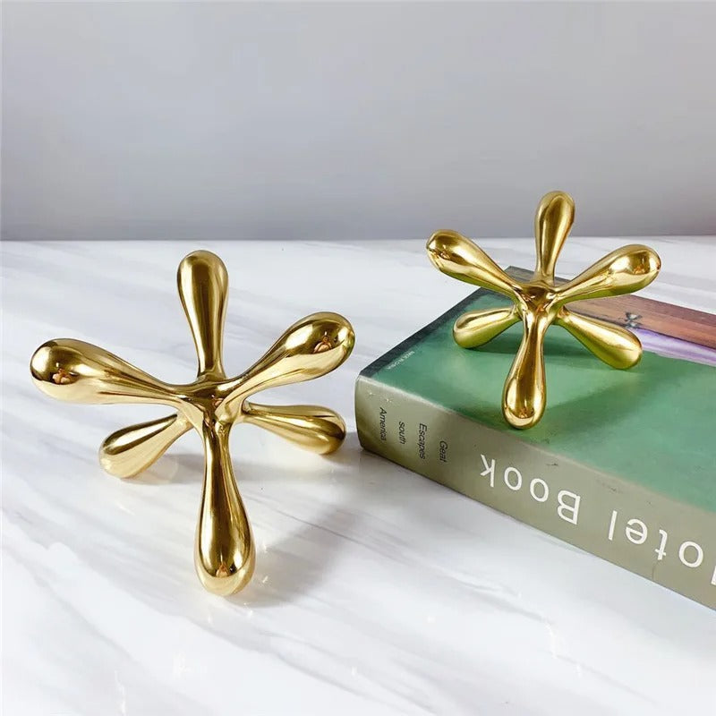 Crystal cross paper-weight table decor