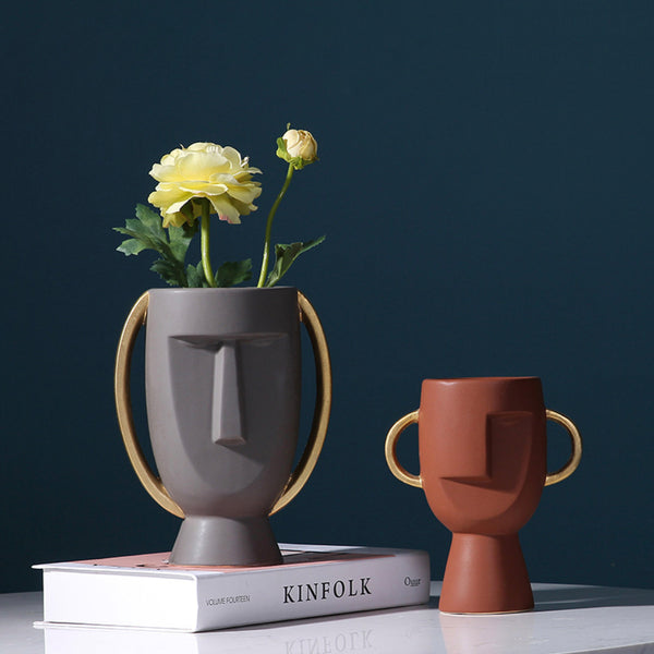 Nordic Ceramic Flower pot vase - set of 2