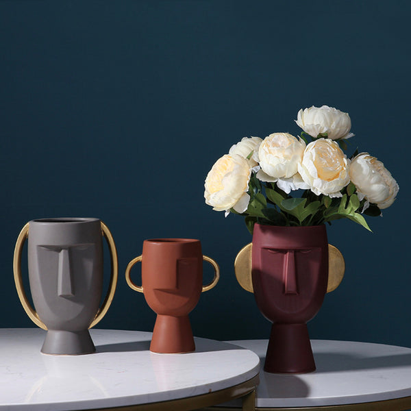 Nordic Ceramic Flower pot vase - set of 2