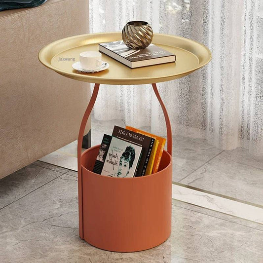Basket style Minimalistic sofa side table