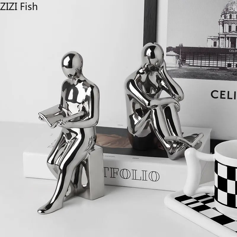Book Students Reading Bookends - set of 2