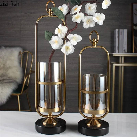 Brown glass Tabletop Vase