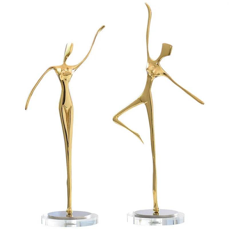 Ballet Gold Lady table decor - Set of 2