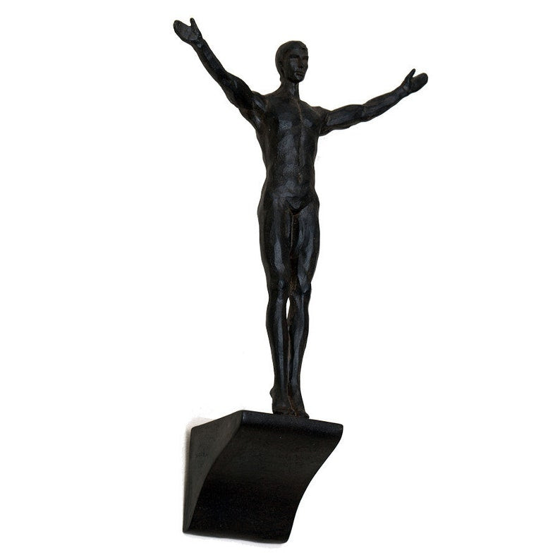 Nordic Style Man Standing on the edge Wall Decor - 1 piece