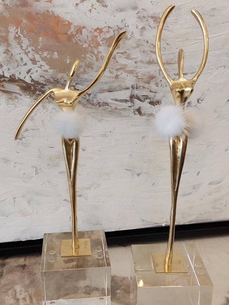 Ballet Gold Lady table decor - Set of 2