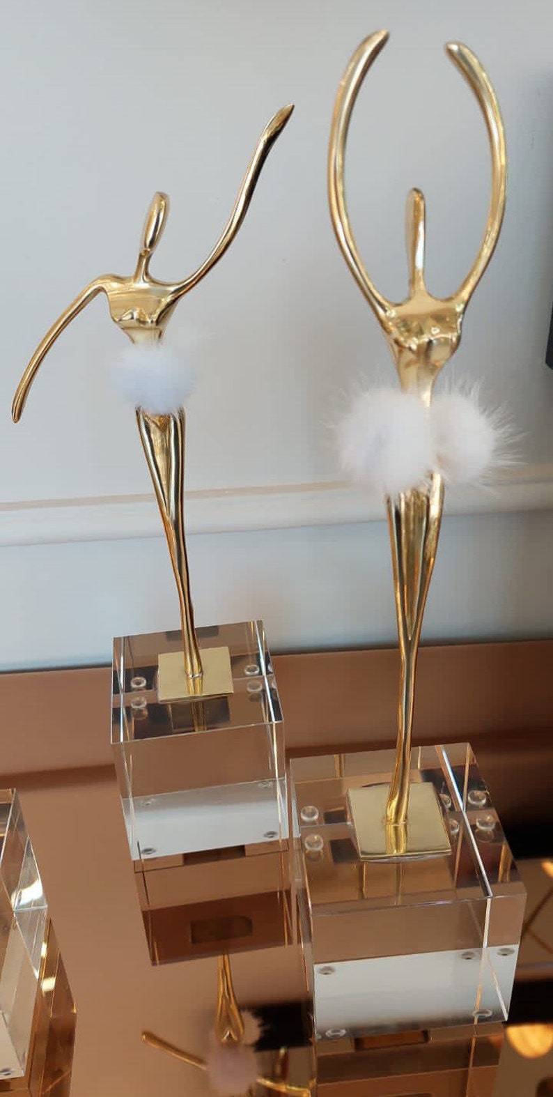 Ballet Gold Lady table decor - Set of 2