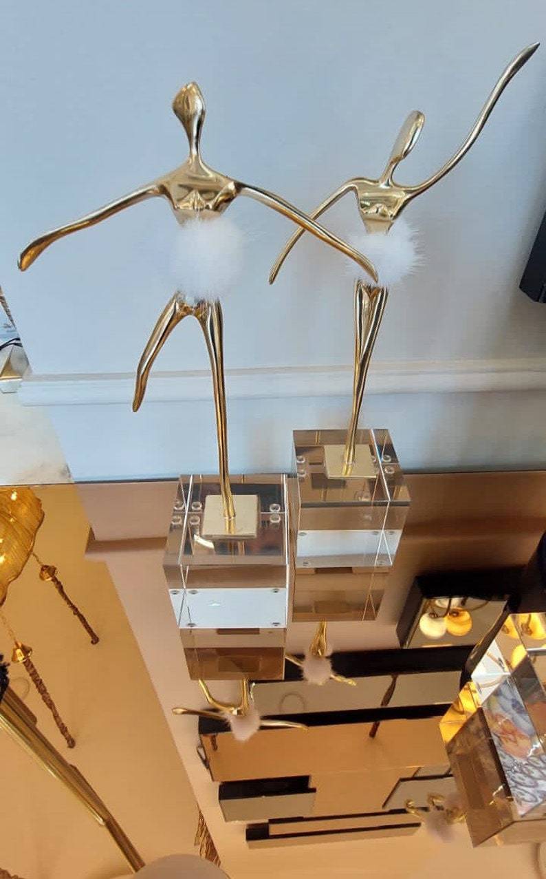 Ballet Gold Lady table decor - Set of 2