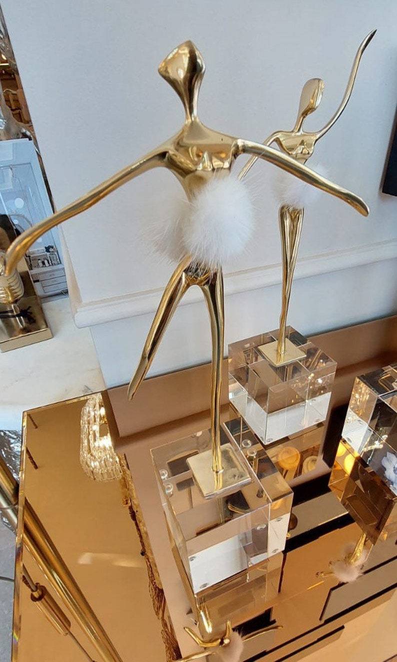 Ballet Gold Lady table decor - Set of 2