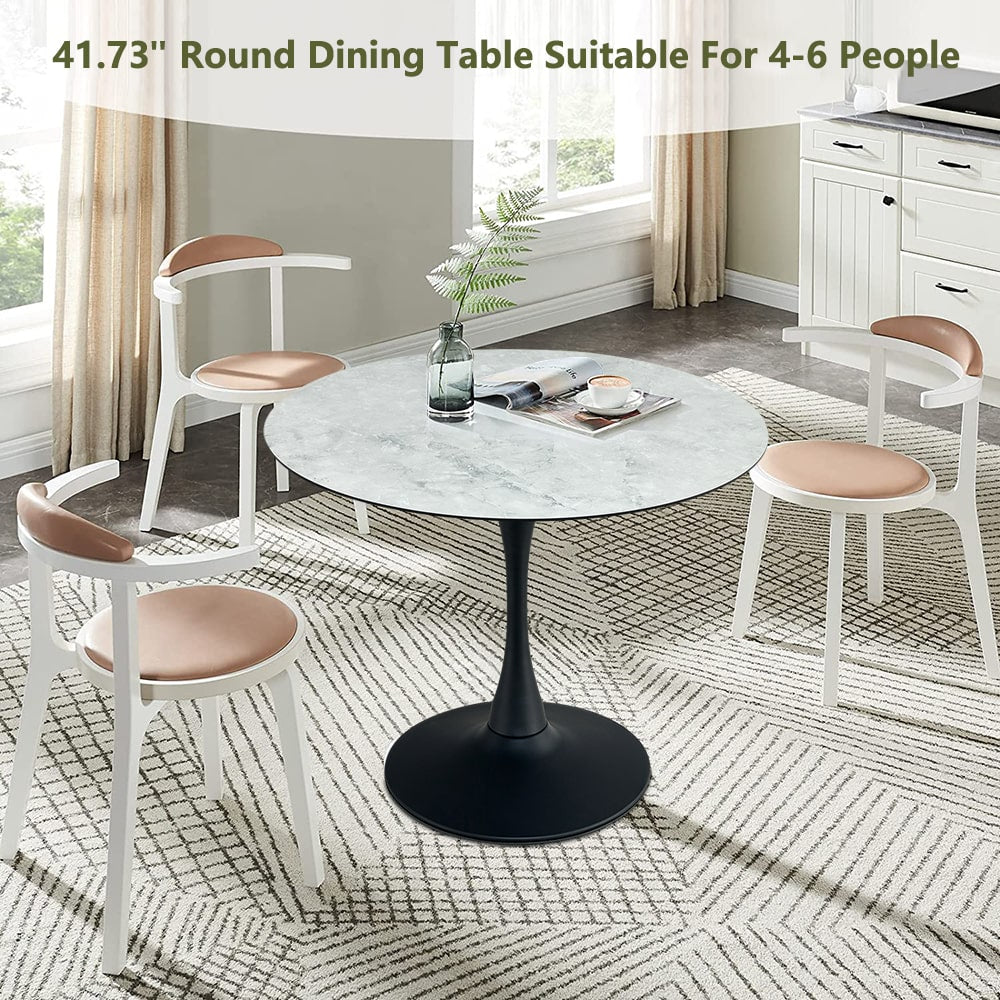 Simple minimal center table with marble top