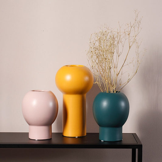 High Tube minimalistic ceramic vase