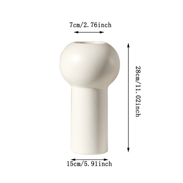 High Tube minimalistic ceramic vase