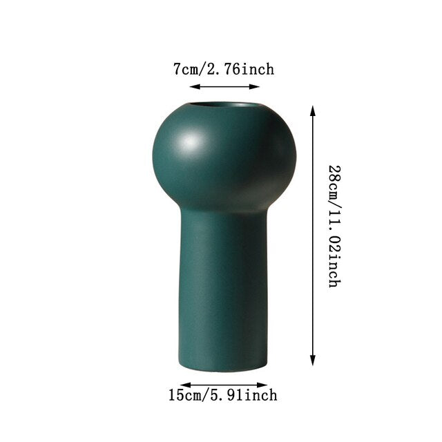 High Tube minimalistic ceramic vase