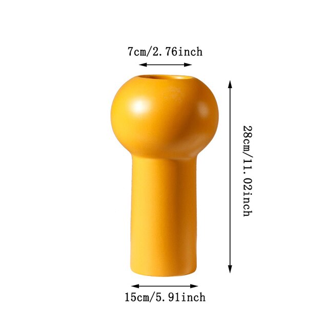 High Tube minimalistic ceramic vase