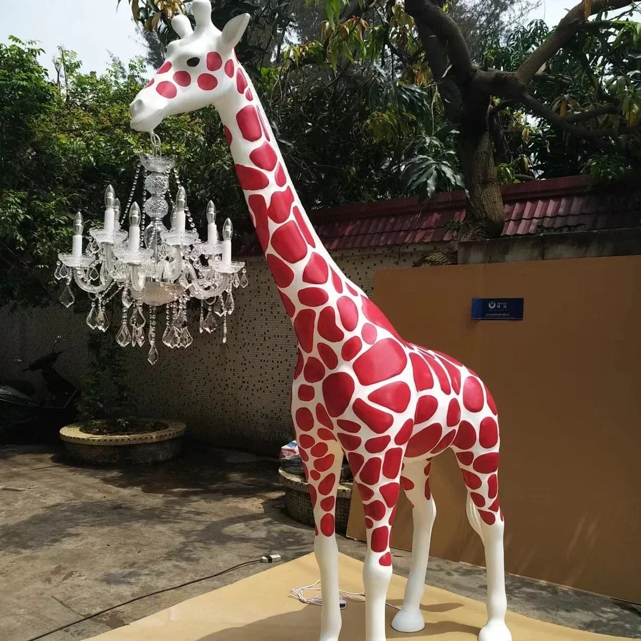 stunning giraffe floor lamp chandelier Big Size