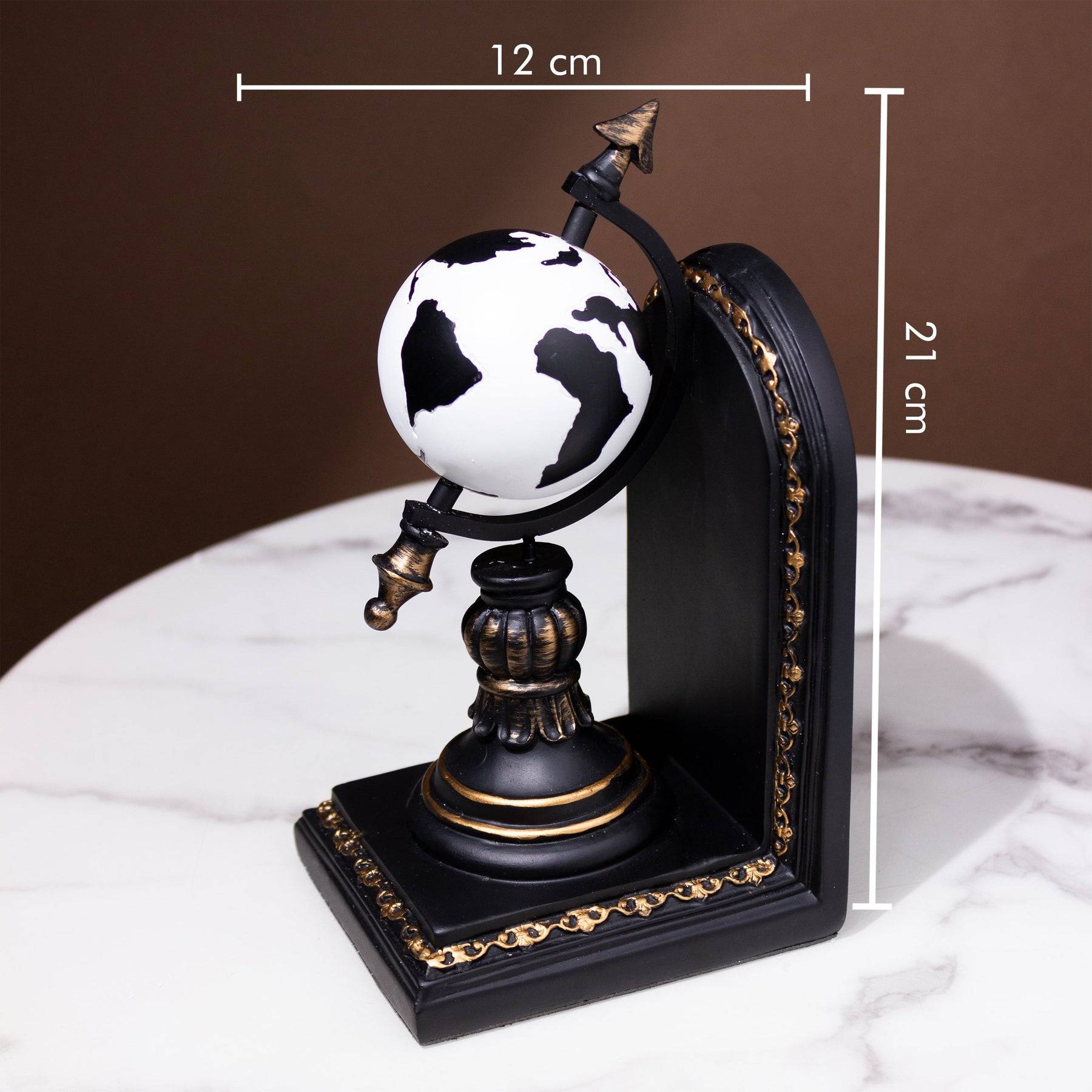 European Style Globe Bookends- Set of 2